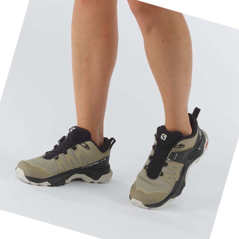 Beige Salomon WoX ULTRA 4 Women's Hiking Shoes | MBHQCKJ-08