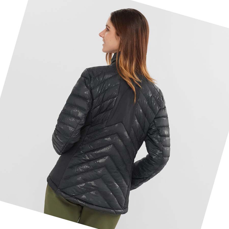 Black / Black Salomon ESSENTIAL XWARM DOWN INSULATED Women's Jackets | HOYZFKC-61