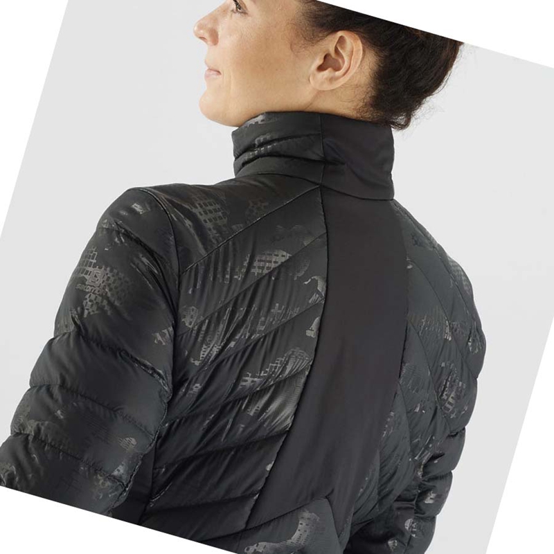 Black / Black Salomon ESSENTIAL XWARM DOWN INSULATED Women's Jackets | HOYZFKC-61