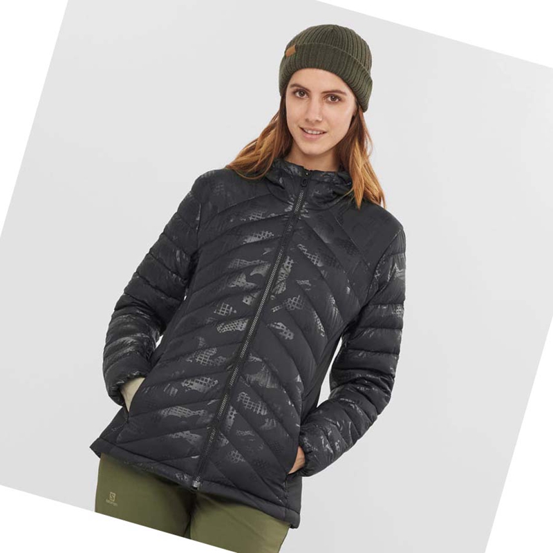 Black / Black Salomon ESSENTIAL XWARM DOWN INSULATED Women's Jackets | LVJFZOB-70