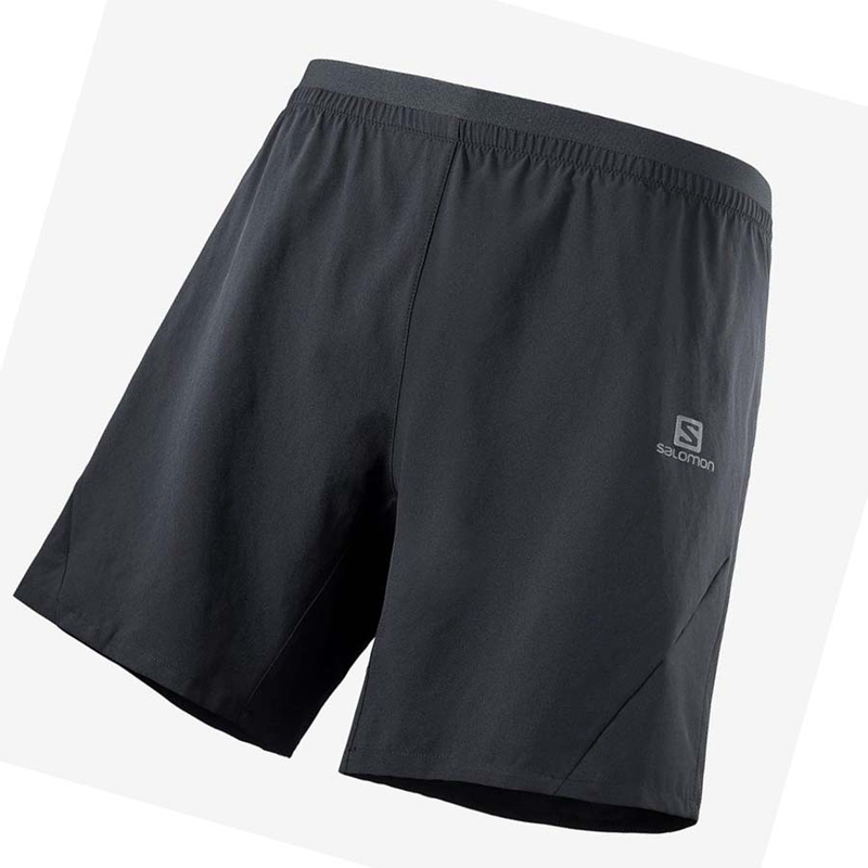 Black Salomon CROSS 7\'\' Men\'s Shorts | XIWVRCZ-58