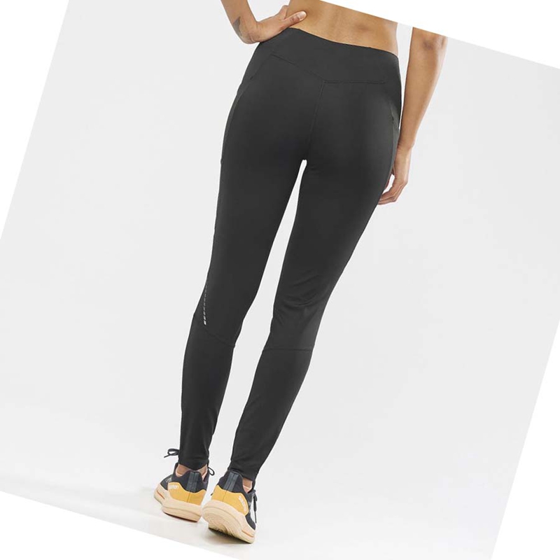 Black Salomon CROSS RUN 28'' Women's Pants | KQRSUFP-45