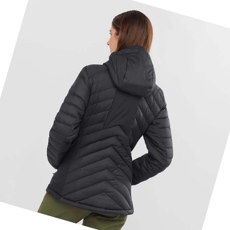 Black Salomon ESSENTIAL XWARM DOWN INSULATED Women's Jackets | XMVCLOW-02