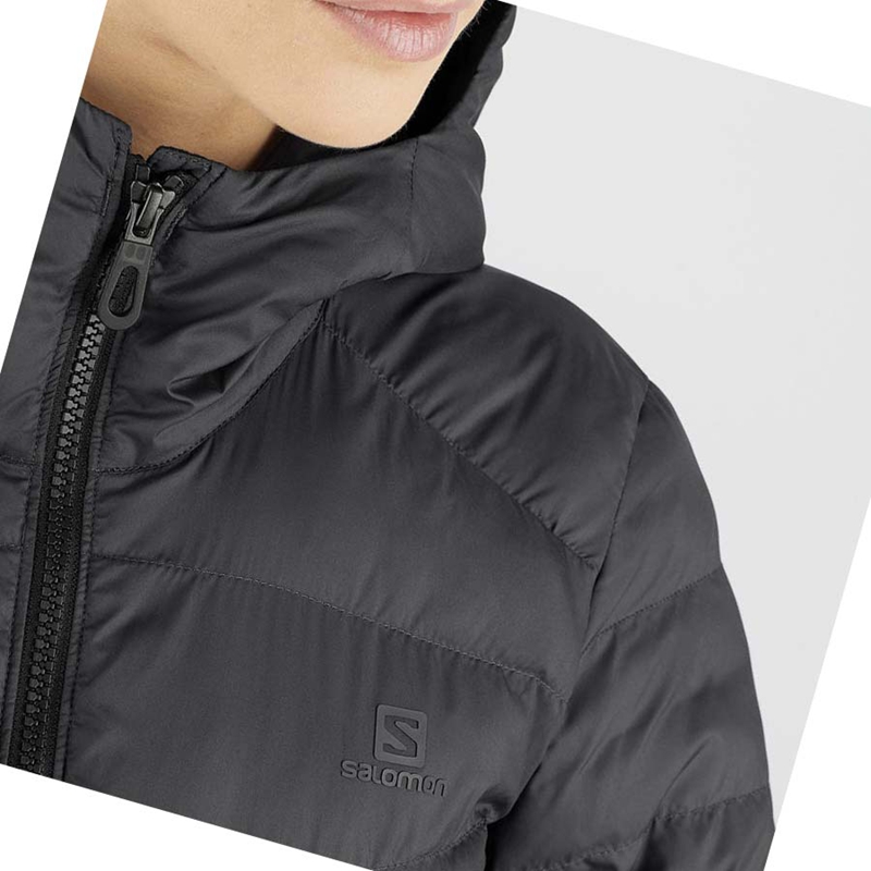 Black Salomon ESSENTIAL XWARM LONG INSULATED Women's Jackets | YMWXRGK-18