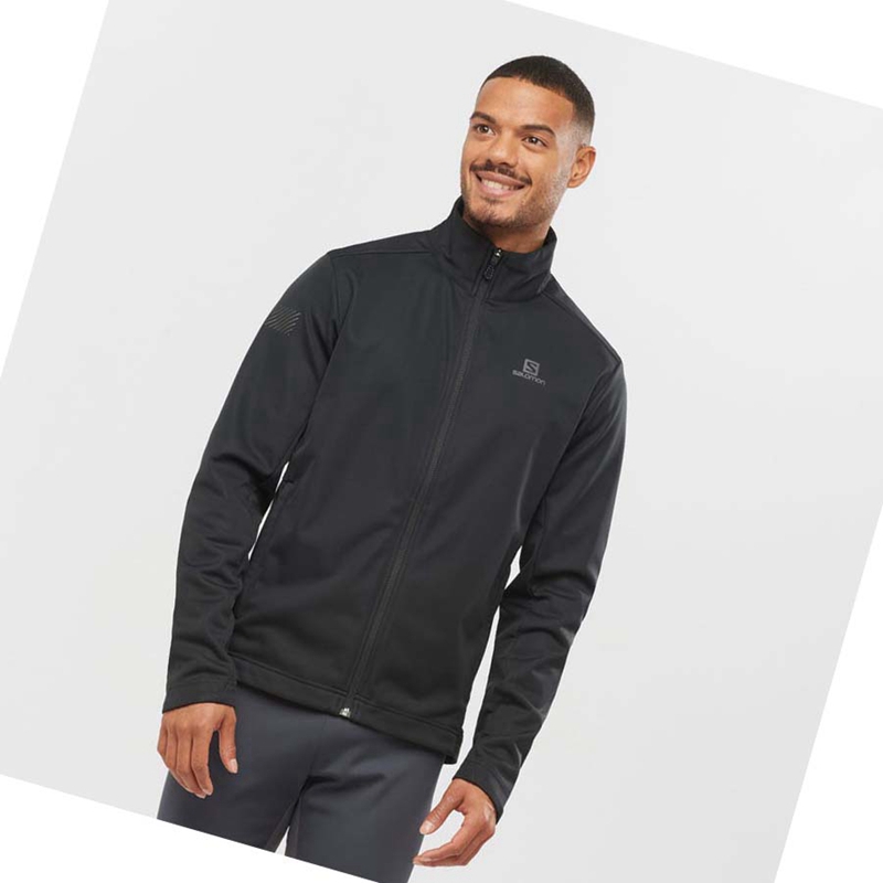 Black Salomon GORE TEX INFINIUM™ WINDSTOPPER® Men's Jackets | ERZGPHX-61