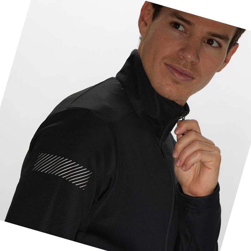 Black Salomon GORE TEX INFINIUM™ WINDSTOPPER® Men's Jackets | ERZGPHX-61