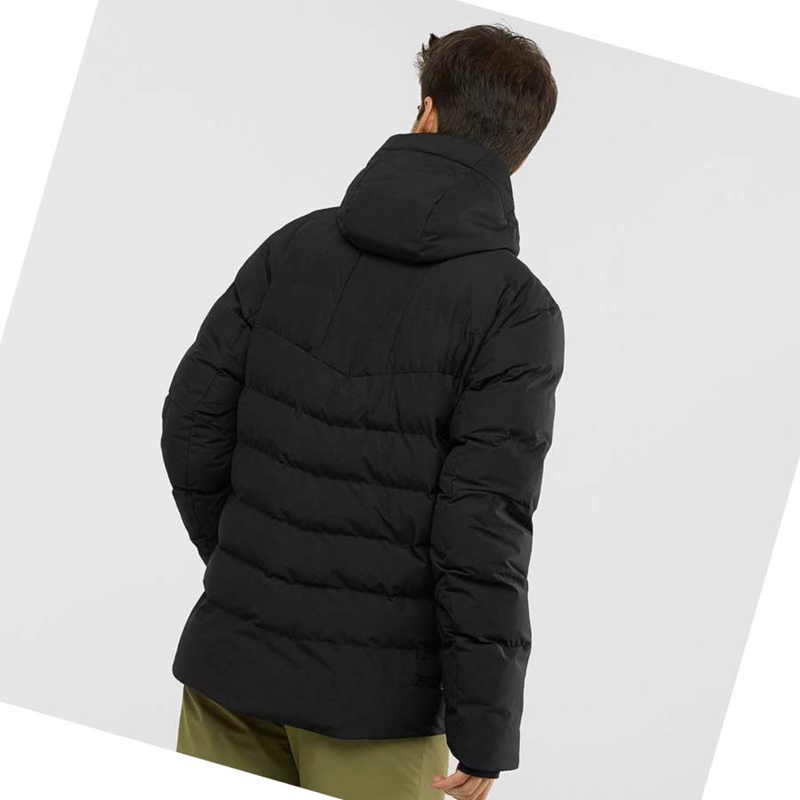 Black Salomon SNOWSHELTER Men's Ski Jackets | BSNDOTL-24