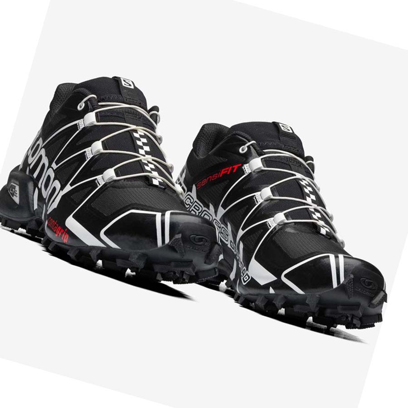 Black Salomon SPEEDCROSS OFFROAD Men's Sneakers | SJUACKY-80