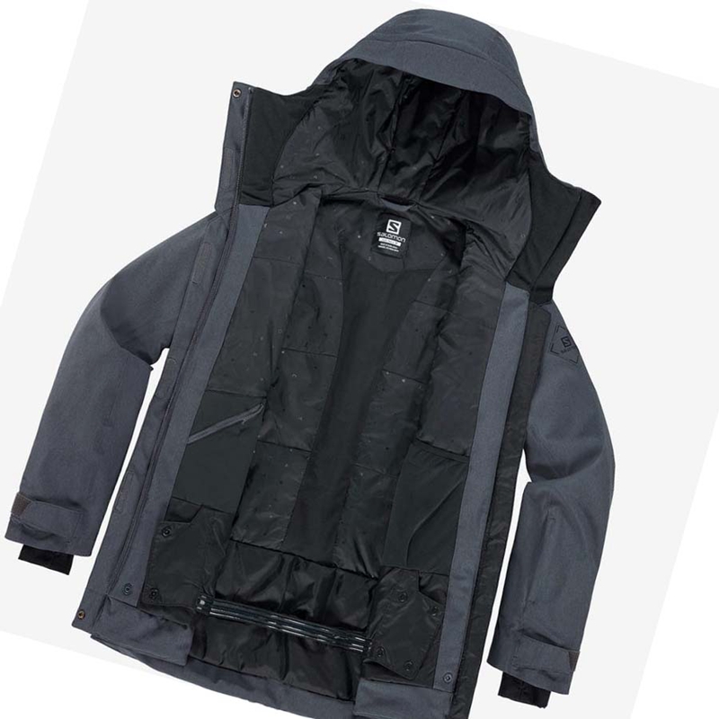 Black Salomon STANCE CARGO Women's Ski Jackets | SFULENV-97