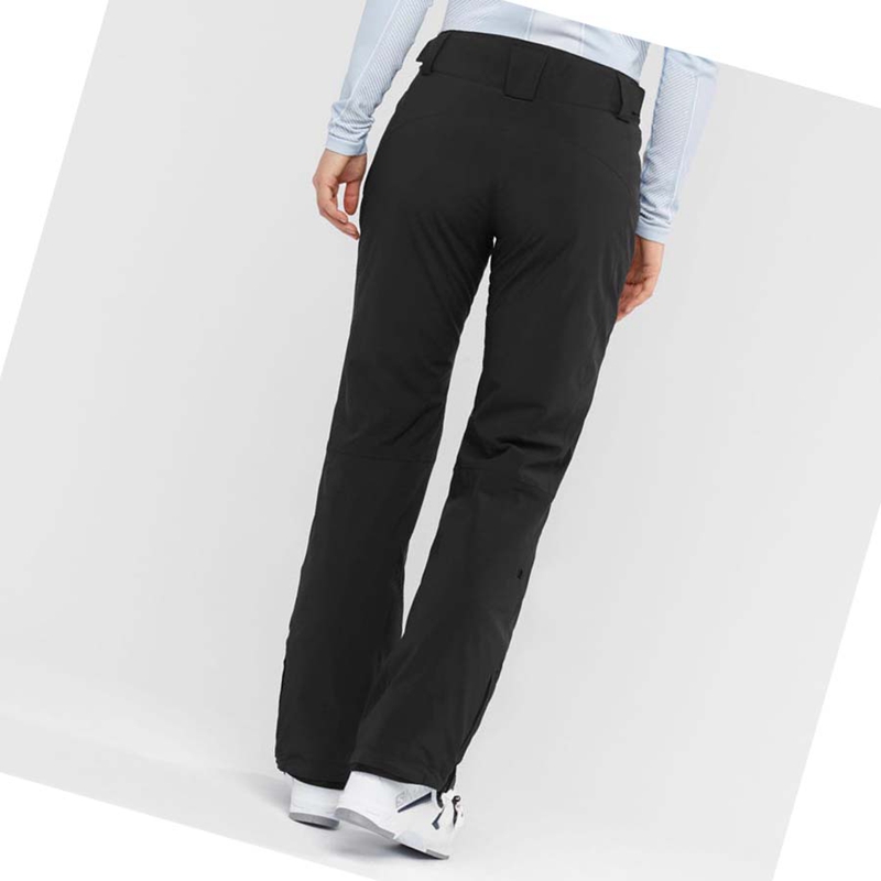 Black Salomon THE BRILLIANT Women's Ski Pants | BVPTFOL-84