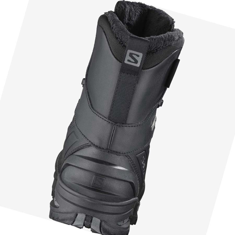 Black Salomon TOUNDRA FORCES CLIMASALOMON™ WATERPROOF Men's Boots | JNLXKYS-58