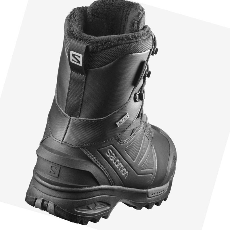 Black Salomon TOUNDRA PRO CLIMASALOMON™ WATERPROOF Men's Winter Boots | OYQACPG-12