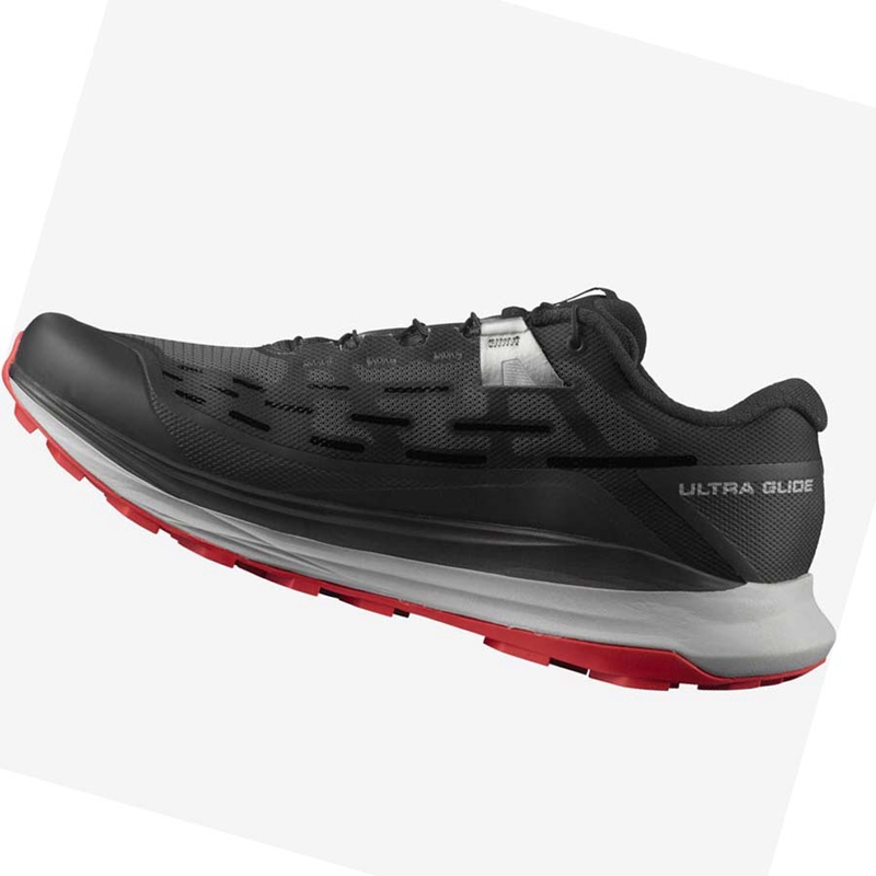 Black Salomon ULTRA GLIDE Men's Trail Running Shoes | SABEDGW-64