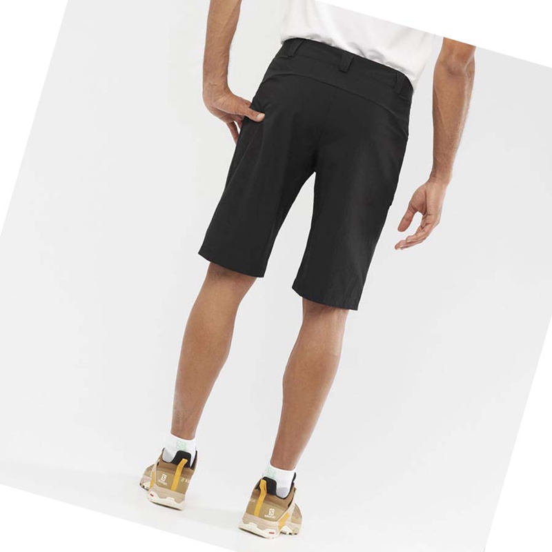 Black Salomon WAYFARER Men's Shorts | KYAZRVN-63