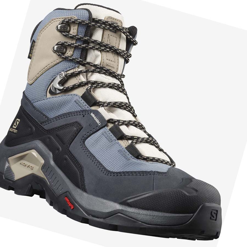 Black Salomon WoQUEST ELEMENT GORE-TEX Women's Hiking Shoes | GKZHJWV-40