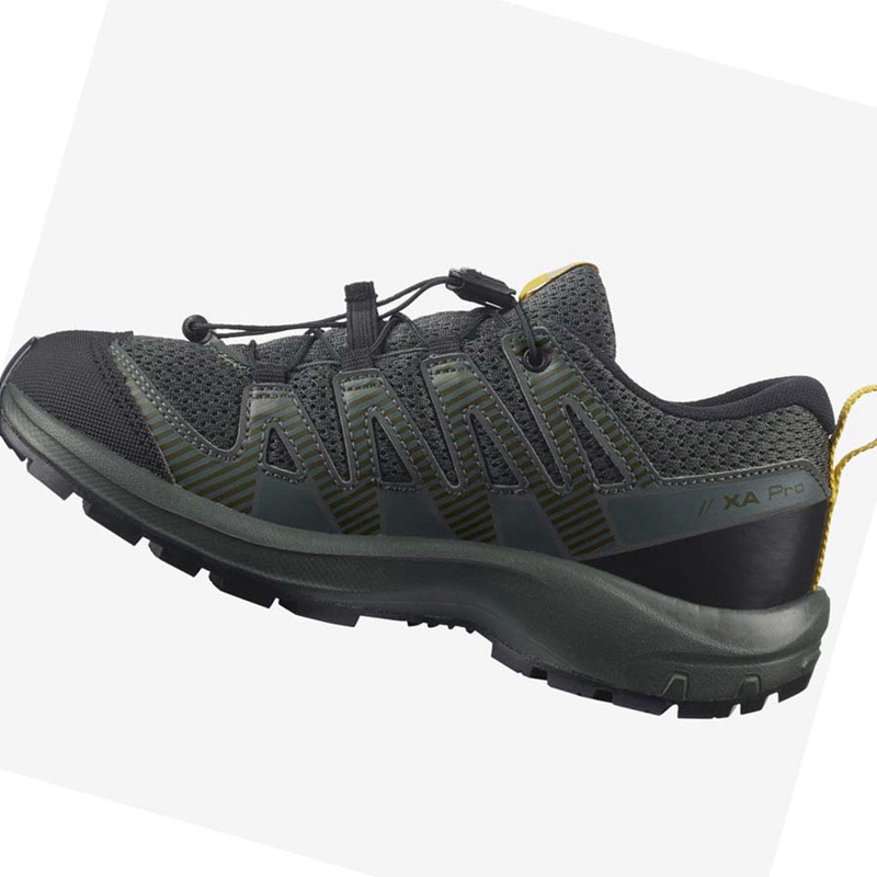 Black Salomon XA PRO V8 Kids' Hiking Shoes | LPNIQZK-43