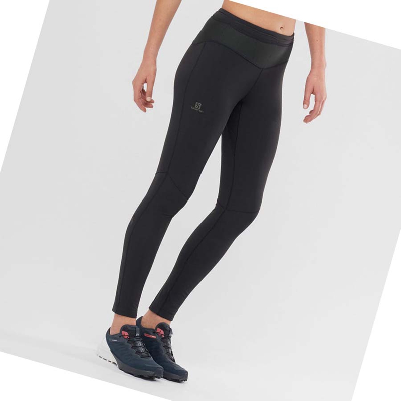 Black Salomon XA WARM Women's Pants | TMCNUGV-19