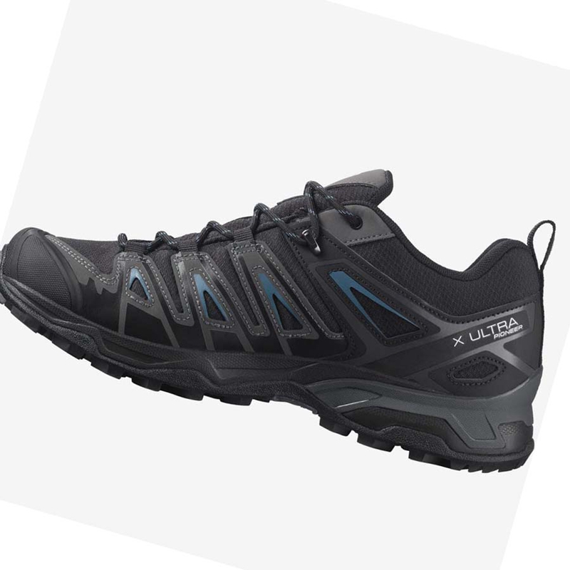 Black Salomon X ULTRA PIONEER CLIMASALOMON™ WATERPROOF Men's Hiking Shoes | WRYUDGE-98