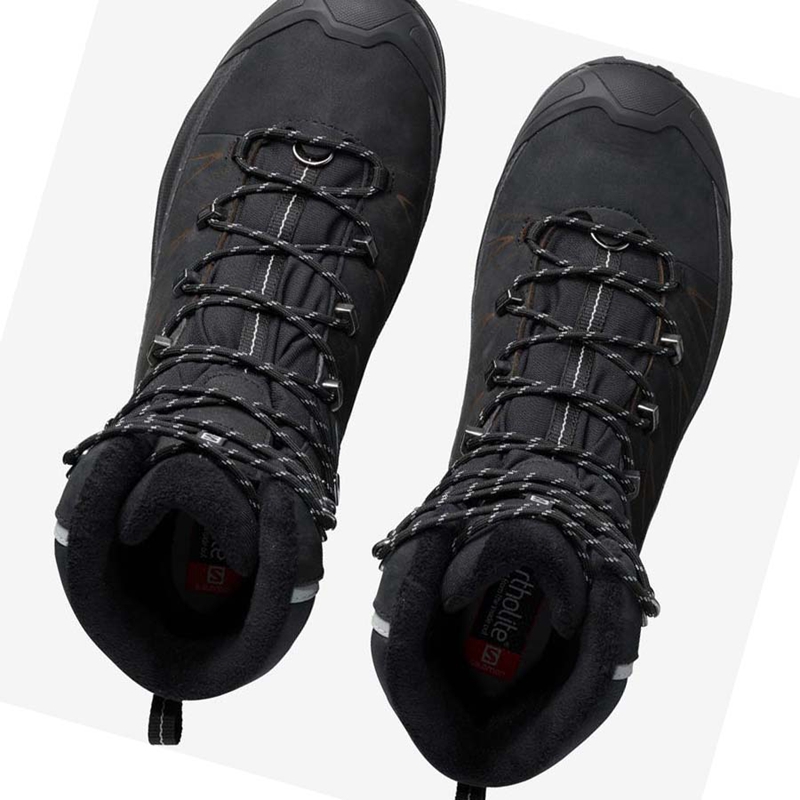 Black Salomon X ULTRA WINTER CLIMASALOMON™ WATERPROOF 2 Men's Winter Boots | WTFNYAC-12