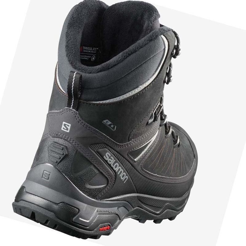 Black Salomon X ULTRA WINTER CLIMASALOMON™ WATERPROOF 2 Men's Winter Boots | WTFNYAC-12