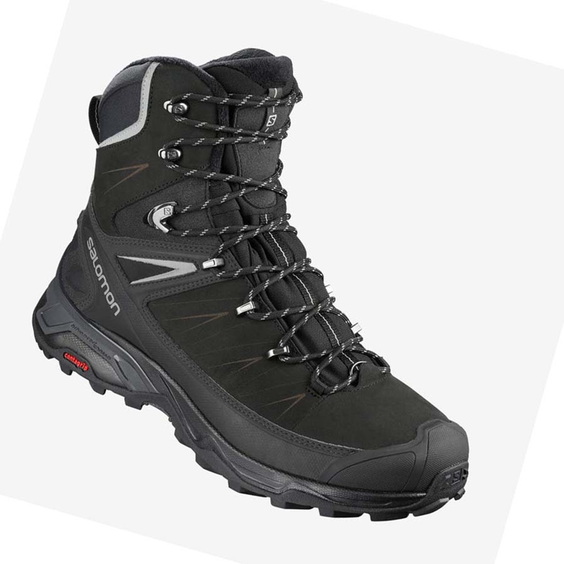 Black Salomon X ULTRA WINTER CLIMASALOMON™ WATERPROOF 2 Men\'s Winter Boots | WTFNYAC-12