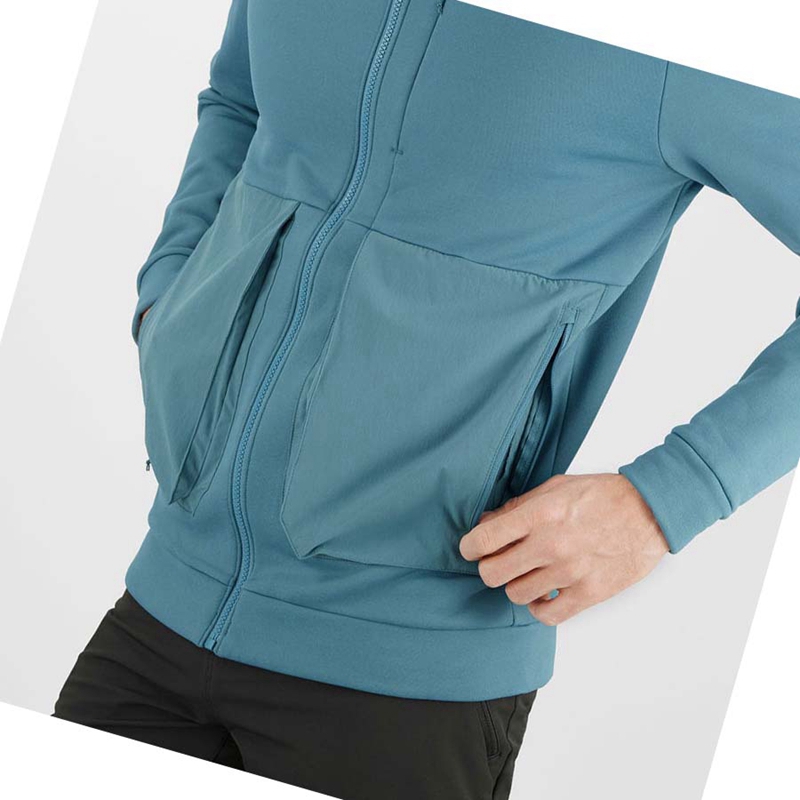 Blue Salomon ESSENTIAL WARM FLEECE Men's Hoodie | JCXZRWT-80