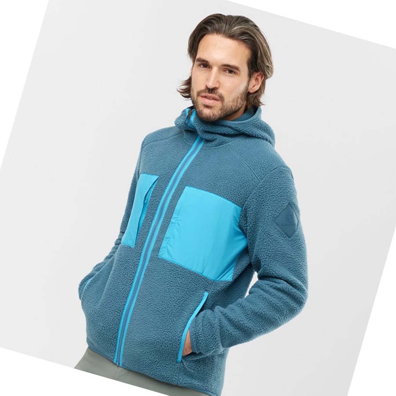 Blue Salomon ESSENTIAL WARM TEDDY Men's Hoodie | LRBTQYM-54