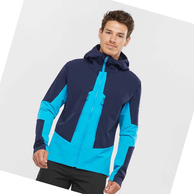 Blue Salomon OUTPEAK SOFTSHELL Men's Jackets | PQRIGVK-91