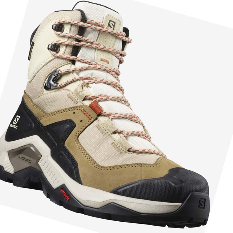 Brown Salomon WoQUEST ELEMENT GORE-TEX Women's Hiking Shoes | VIHJSYC-20