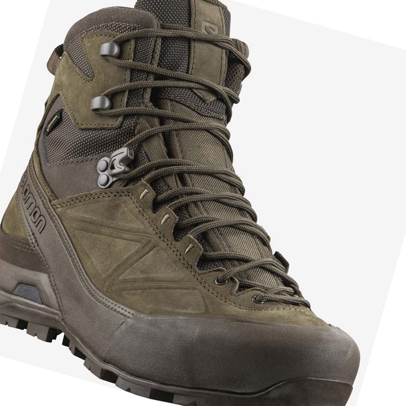 Brown Salomon X ALP GORE-TEX FORCES Women's Boots | CNLJAFS-03