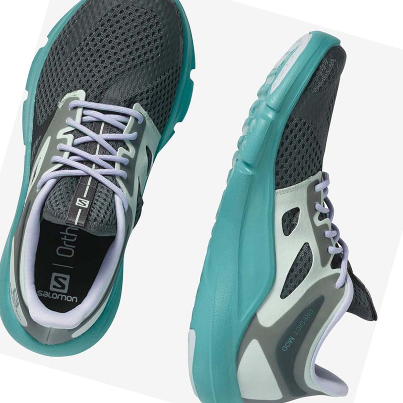 Green Salomon PREDICT MOD Women's Running Shoes | DQZYFNV-74