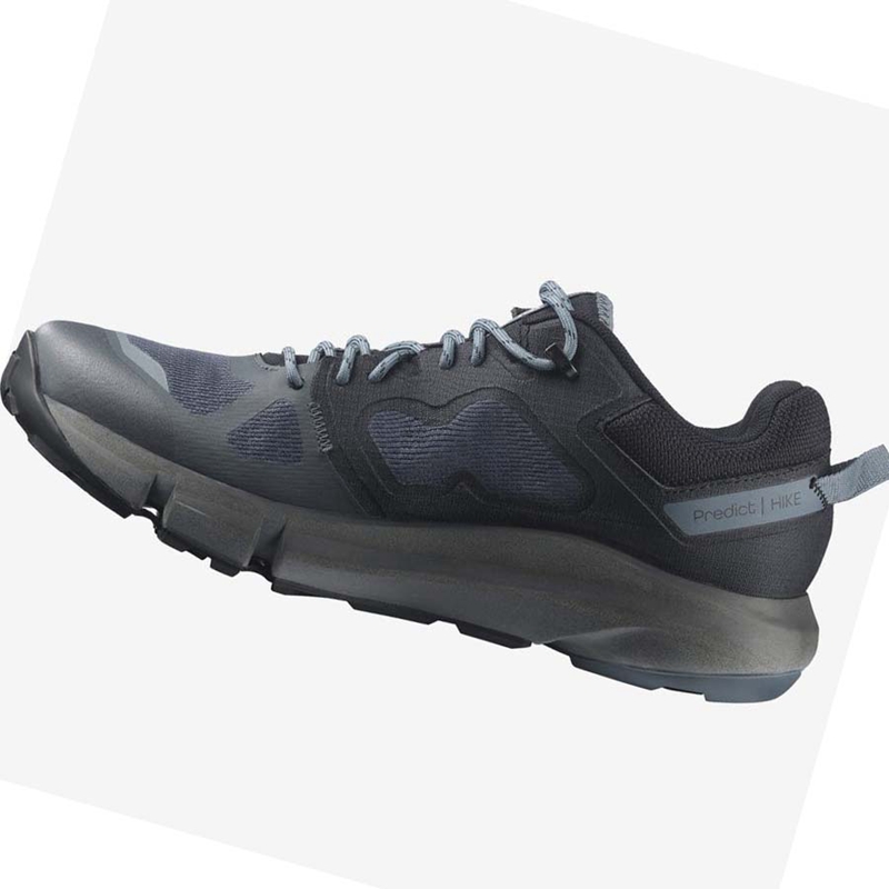 Grey / Black Salomon PREDICT HIKE GORE-TEX Men's Hiking Shoes | UJYOEBX-91