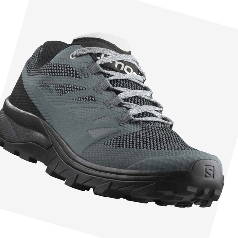 Grey  Salomon WoOUTLINE GORE-TEX Women's Hiking Shoes | BPVEFMG-46