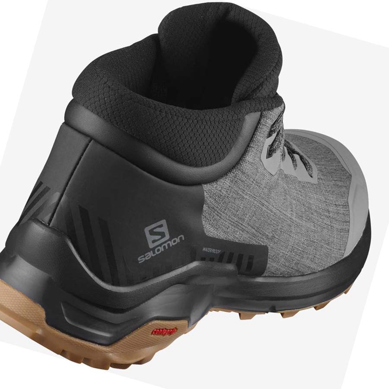 Grey  Salomon X REVEAL CHUKKA CLIMASALOMON™ WATERPROOF Men's Winter Boots | UPELMAC-64