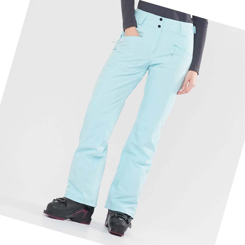 Mint Salomon EDGE Women's Ski Pants | JXVQDNY-21