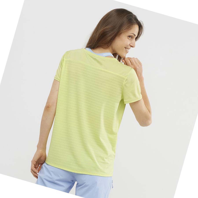 Mint Salomon OUTLINE SUMMER Women's T Shirts | DFORHVP-02