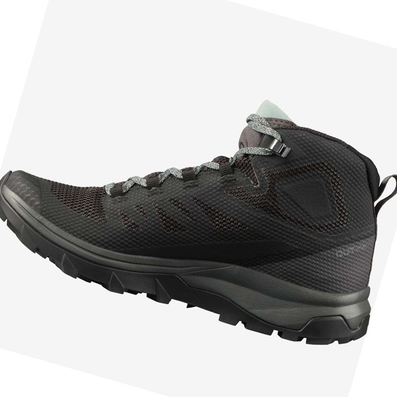 Navy Salomon WoOUTLINE MID GORE-TEX Women's Hiking Shoes | TQMPHEB-69