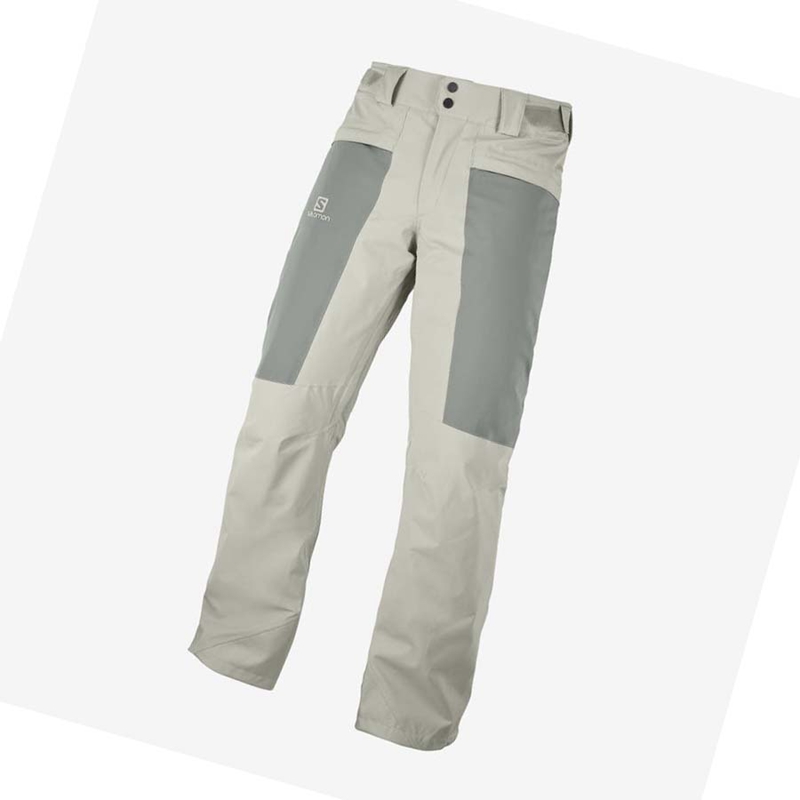 Olive Salomon BRILLIANT Men\'s Ski Pants | RHDXKQS-04