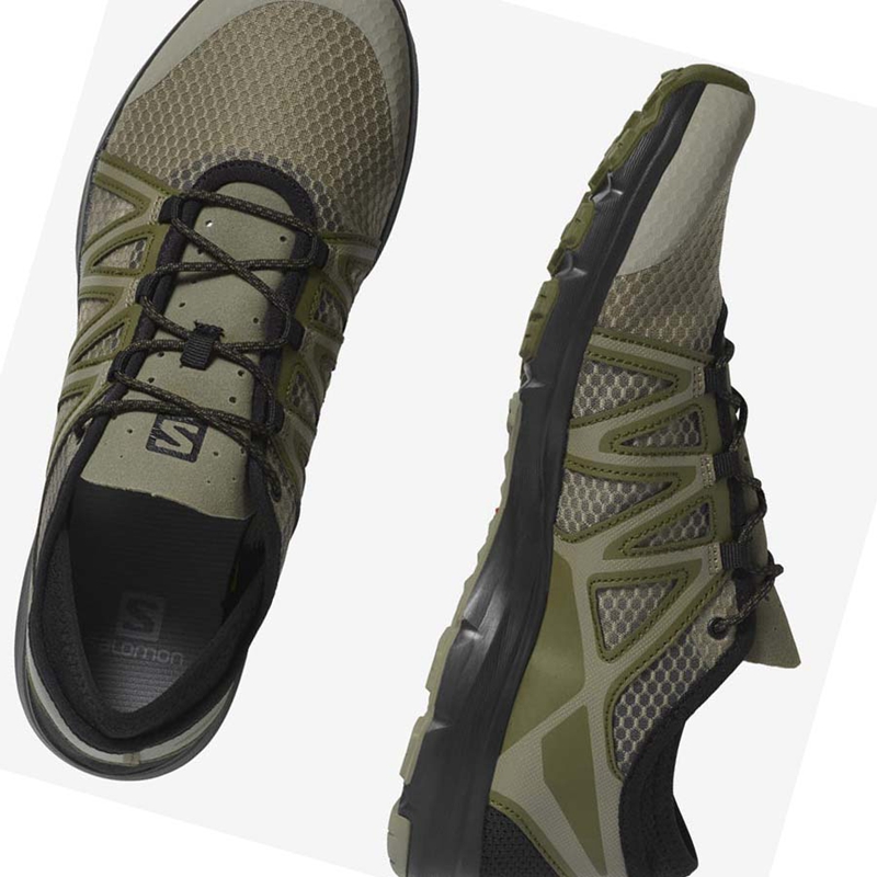 Olive Salomon CROSSAMPHIBIAN SWIFT 2 Men's Water Shoes | CZEXAIK-48