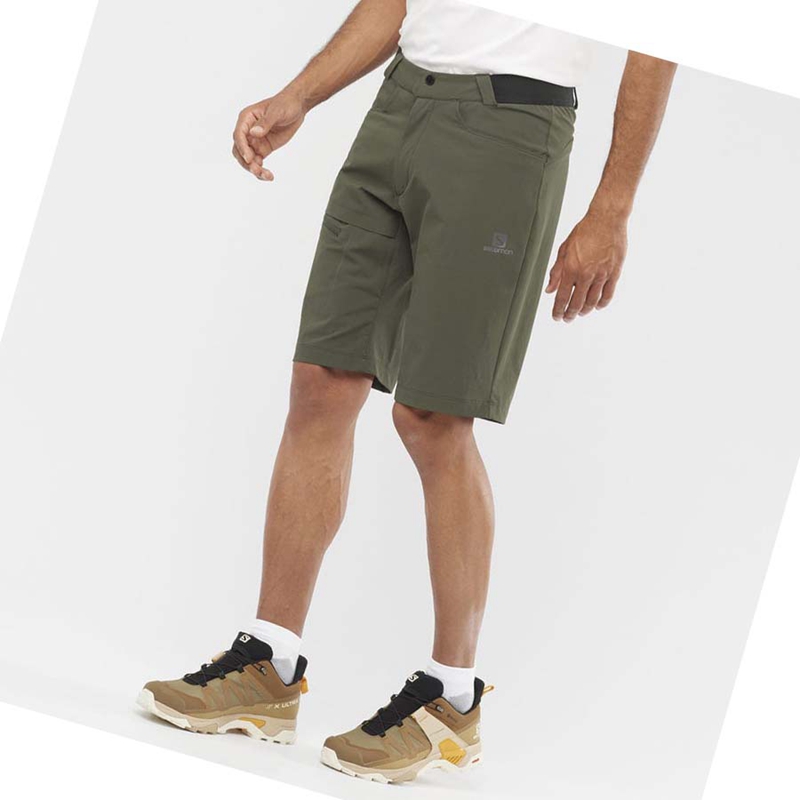 Olive Salomon WAYFARER Men's Shorts | JCAFPBE-34