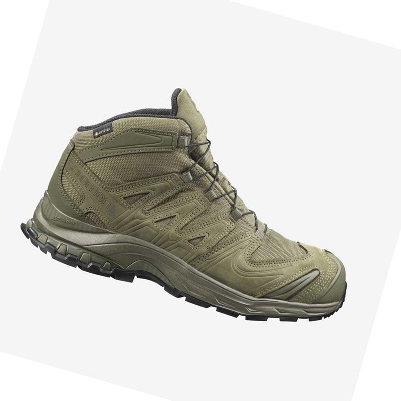 Olive Salomon XA FORCES MID GORE-TEX EN Men\'s Boots | DTWUNPA-10