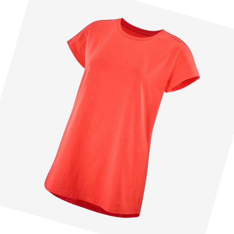 Orange Salomon OUTLIFE SCOOP HEM TEE W Women\'s T Shirts | DWMTBRG-67