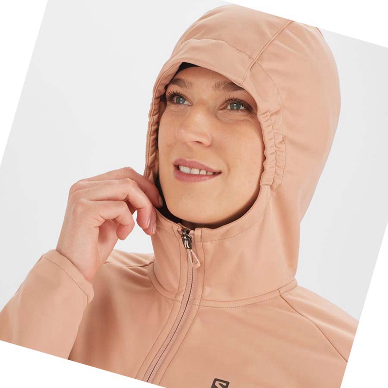 Pink Salomon GORE TEX INFINIUM™ WINDSTOPPER® Women's Jackets | KARIEJG-83