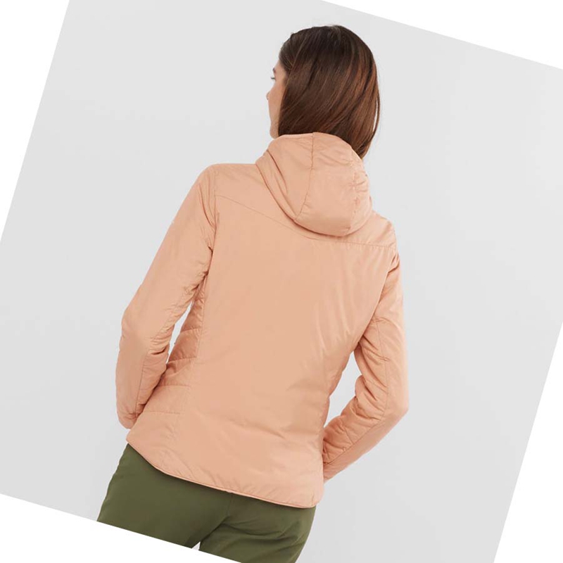 Pink Salomon OUTRACK INSULATED Women's Jackets | WEMPKAV-09