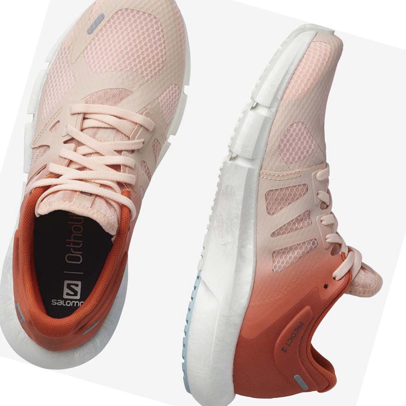 Pink Salomon PREDICT 2 Women's Running Shoes | QTCRFBV-08