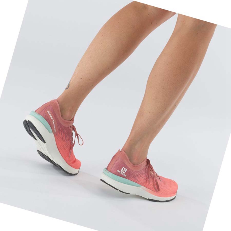 Pink Salomon SONIC 4 Women's Running Shoes | IJESNVU-05