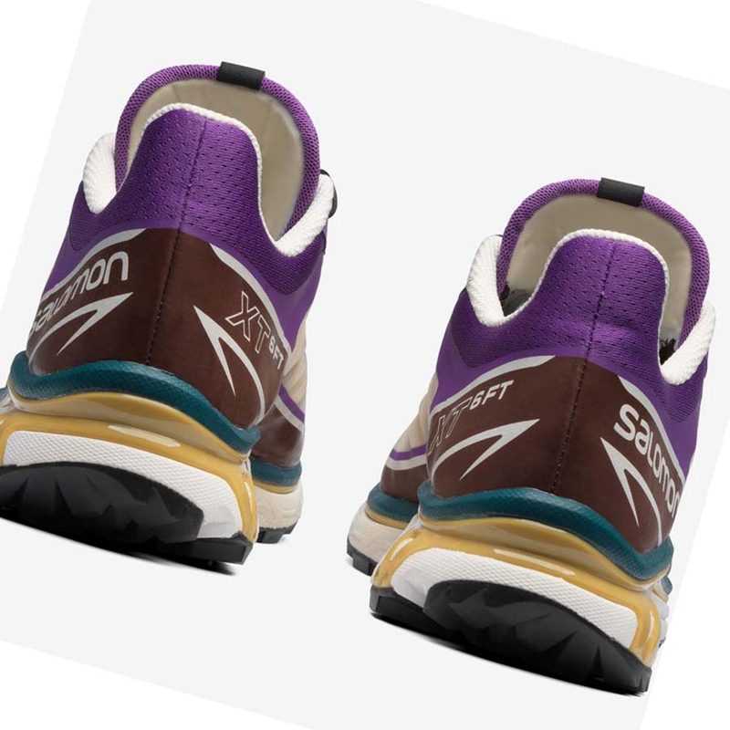 Purple / Chocolate  Salomon XT-6 FT Men's Sneakers | QNWSXUZ-20