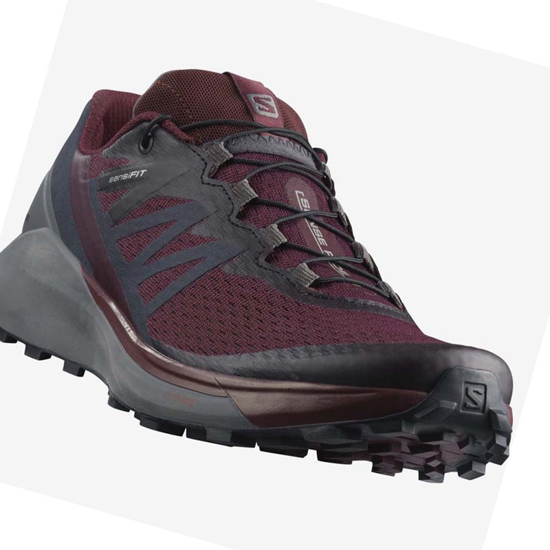 Purple Salomon SENSE RIDE 4 Women's Trail Running Shoes | NEJZUGA-46