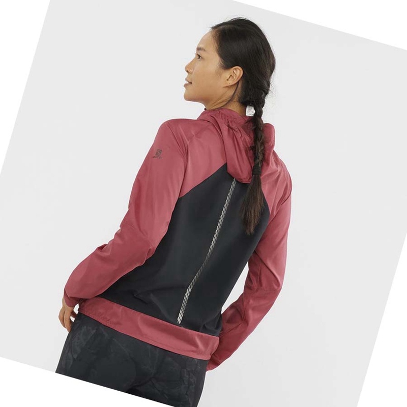 Red Salomon BONATTI CROSS WIND WINDBREAKERS Women's Jackets | IOAHGUF-08