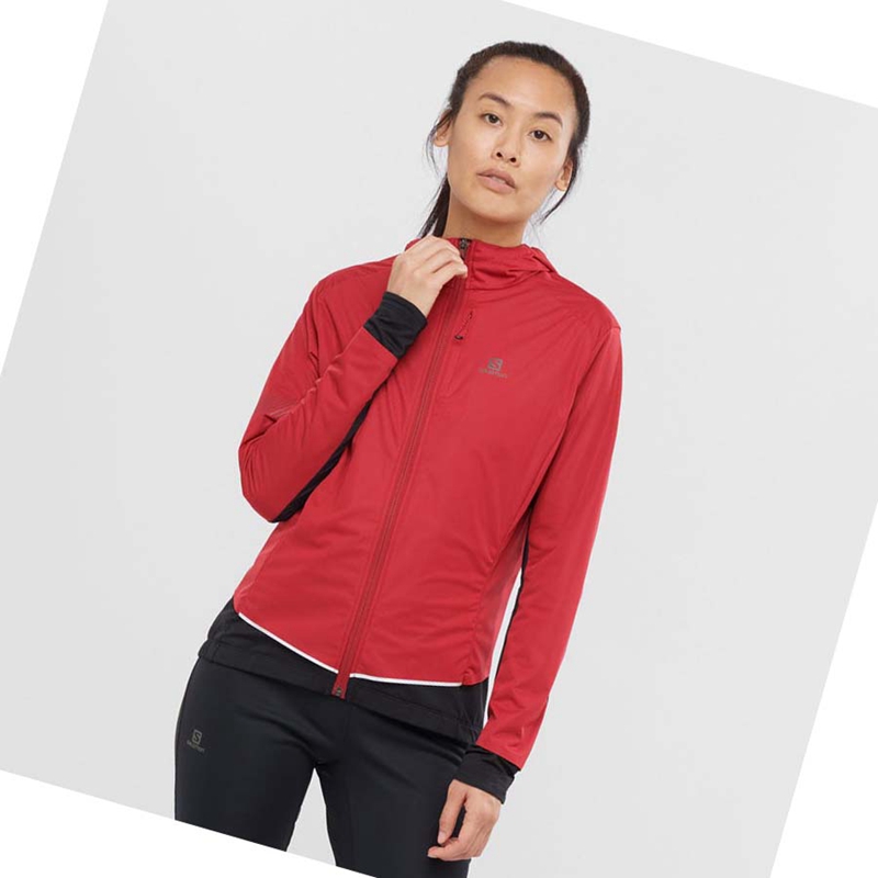 Red Salomon LIGHT SHELL Women's Jackets | OAPXQKJ-02